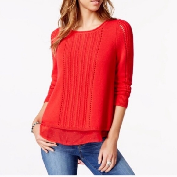 lucky brand cable knit sweater